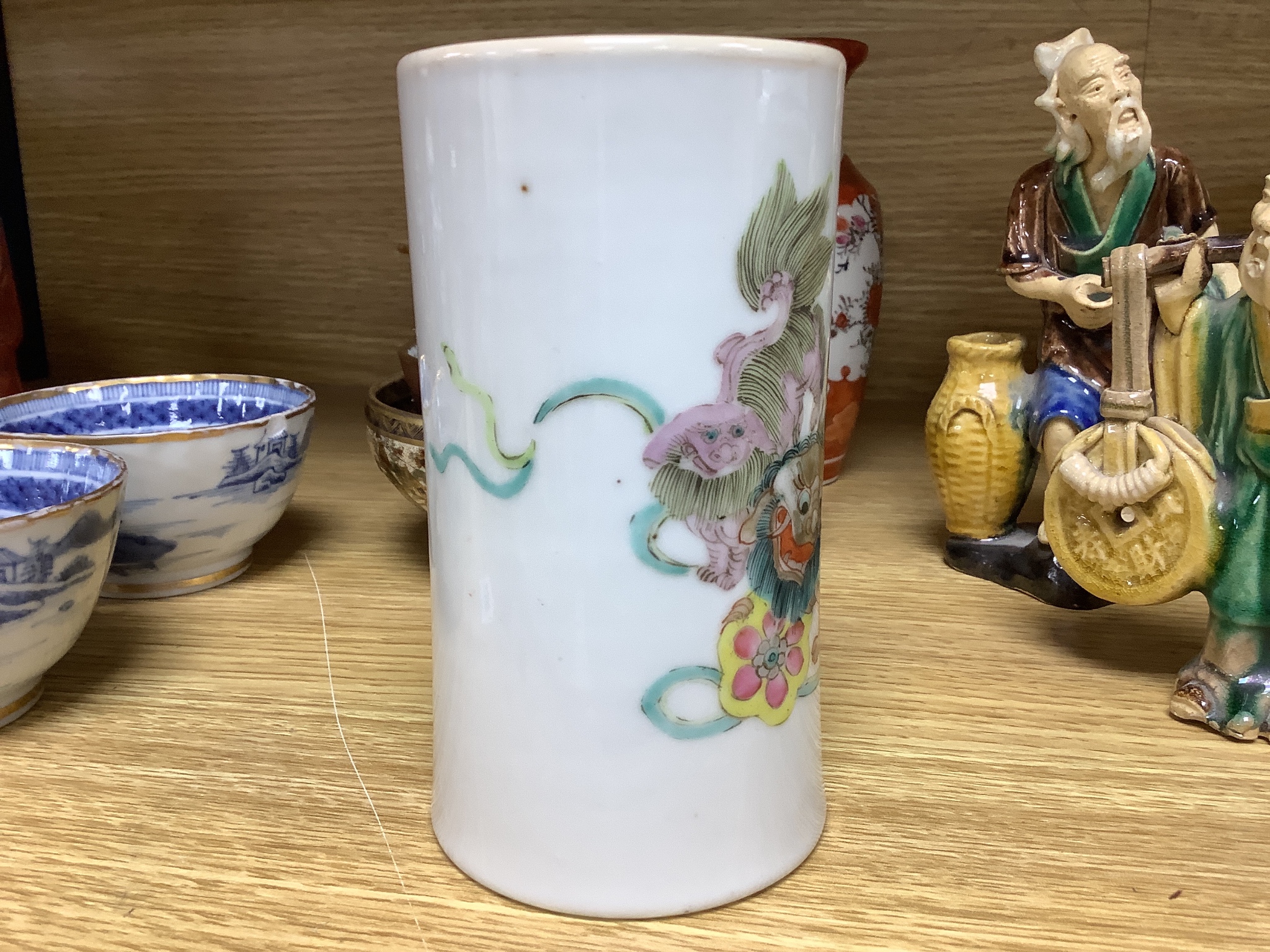 A quantity of mixed Chinese and Japanese ceramics, 19th century and later